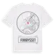 White t-shirt med Fixkrysset t-shirt