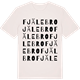 Vintage White t-shirt med Fjälebro ordlek t-shirt
