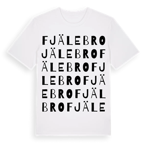 Fjälebro ordlek t-shirt – ekologisk bomull t-shirt från Pinshirt