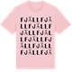 Pink Cotton t-shirt med Fjäll ordlek t-shirt