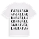 White t-shirt med Fjällåkra ordlek t-shirt