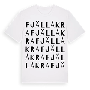 Fjällåkra ordlek t-shirt – ekologisk bomull t-shirt från Pinshirt