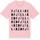 Pink Cotton t-shirt med Fjällared ordlek t-shirt
