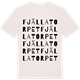 Vintage White t-shirt med Fjällatorpet ordlek t-shirt