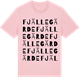 Pink Cotton t-shirt med Fjällegärde ordlek t-shirt