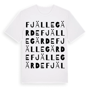 Fjällegärde ordlek t-shirt – ekologisk bomull t-shirt från Pinshirt