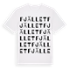 White t-shirt med Fjället ordlek t-shirt