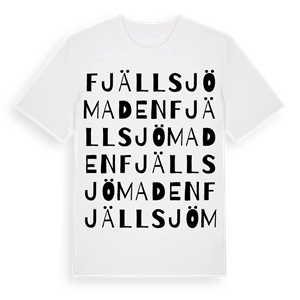Fjällsjömaden ordlek t-shirt – ekologisk bomull t-shirt från Pinshirt