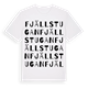 White t-shirt med Fjällstugan ordlek t-shirt