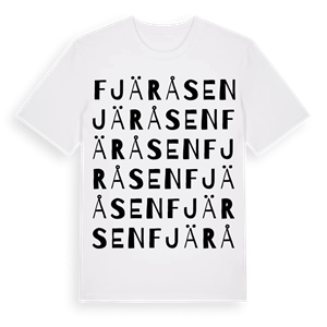 Fjäråsen ordlek t-shirt – ekologisk bomull t-shirt från Pinshirt