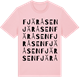 Pink Cotton t-shirt med Fjäråsen ordlek t-shirt