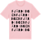 Pink Cotton t-shirt med Fjärdingen ordlek t-shirt