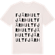Vintage White t-shirt med Fjärhult ordlek t-shirt