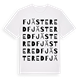 White t-shirt med Fjästered ordlek t-shirt