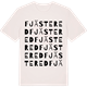 Vintage White t-shirt med Fjästered ordlek t-shirt