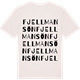 Vintage White t-shirt med Fjellmansön ordlek t-shirt
