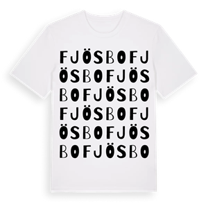 Fjösbo ordlek t-shirt – ekologisk bomull t-shirt från Pinshirt