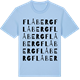 Blue Soul t-shirt med Flåberg ordlek t-shirt