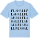 Blue Soul t-shirt med Flahall ordlek t-shirt