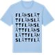 Blue Soul t-shirt med Flämslätt ordlek t-shirt