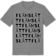 Mid Heather Gray t-shirt med Flämslätt ordlek t-shirt