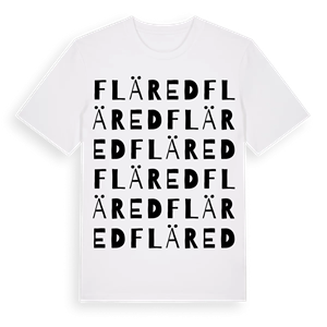 Fläred ordlek t-shirt – ekologisk bomull t-shirt från Pinshirt