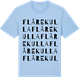 Blue Soul t-shirt med Flårekulla ordlek t-shirt