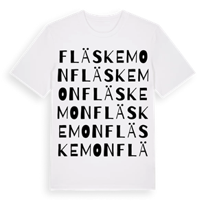 Fläskemon ordlek t-shirt – ekologisk bomull t-shirt från Pinshirt
