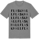Mid Heather Gray t-shirt med Flaskhall ordlek t-shirt