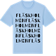 Blue Soul t-shirt med Fläskholmen ordlek t-shirt