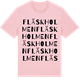 Pink Cotton t-shirt med Fläskholmen ordlek t-shirt