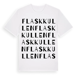 Flaskkullen ordlek t-shirt – ekologisk bomull t-shirt från Pinshirt