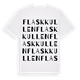 Flaskkullen ordlek t-shirt