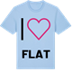 Blue Soul t-shirt med Jag älskar Flat t-shirt stort tryck
