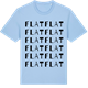 Blue Soul t-shirt med Flat ordlek t-shirt