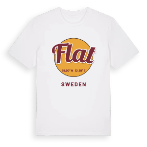 Flat cirkel t-shirt – ekologisk bomull t-shirt från PinShirt