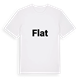 White t-shirt med Flat fetstil t-shirt