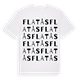 White t-shirt med Flatås ordlek t-shirt