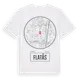 White t-shirt med Flatås t-shirt