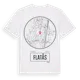 White t-shirt med Flatås t-shirt