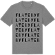 Mid Heather Gray t-shirt med Flateby ordlek t-shirt