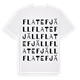 Flatefjäll ordlek t-shirt