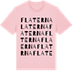 Pink Cotton t-shirt med Flaterna ordlek t-shirt