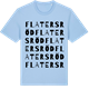 Blue Soul t-shirt med Flatersröd ordlek t-shirt