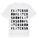 Flatersröd ordlek t-shirt