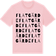 Pink Cotton t-shirt med Flatgärde ordlek t-shirt