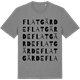 Mid Heather Gray t-shirt med Flatgärde ordlek t-shirt