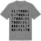Mid Heather Gray t-shirt med Flatorna ordlek t-shirt