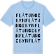 Blue Soul t-shirt med Flåtungebyn ordlek t-shirt