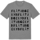 Mid Heather Gray t-shirt med Flåtungebyn ordlek t-shirt